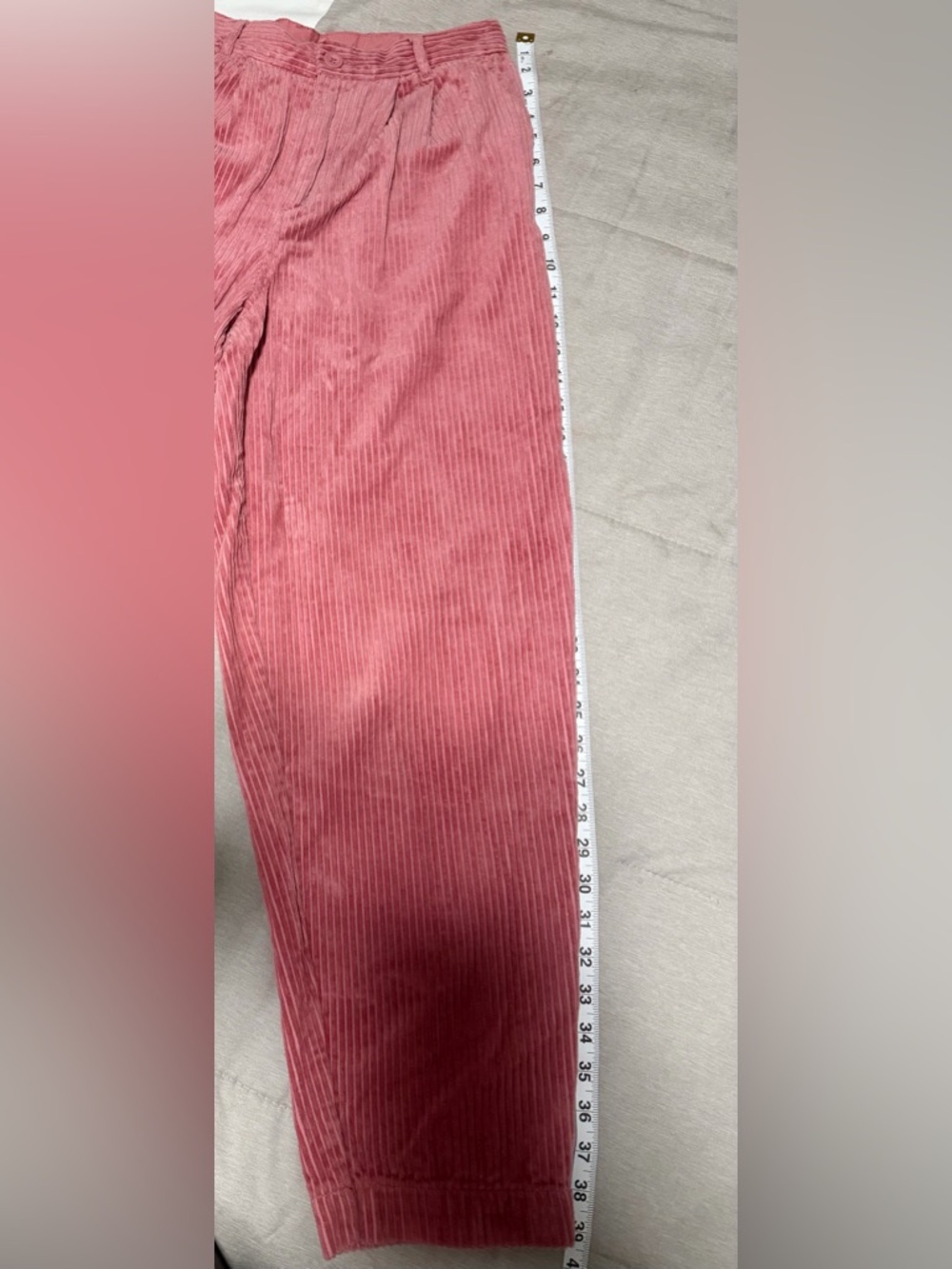 Rowing Blazers Pink Corduroy Straight-Leg Pants - Picture 5 of 6